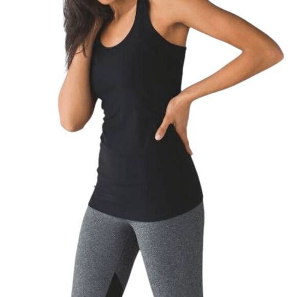 LULULEMON ATHLETICA Cool Racerback Tank In Black Size 4 - Picture 3 of 5